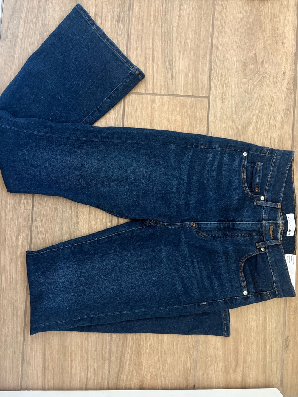 LOFT Dark Indigo Boot Cut Jeans